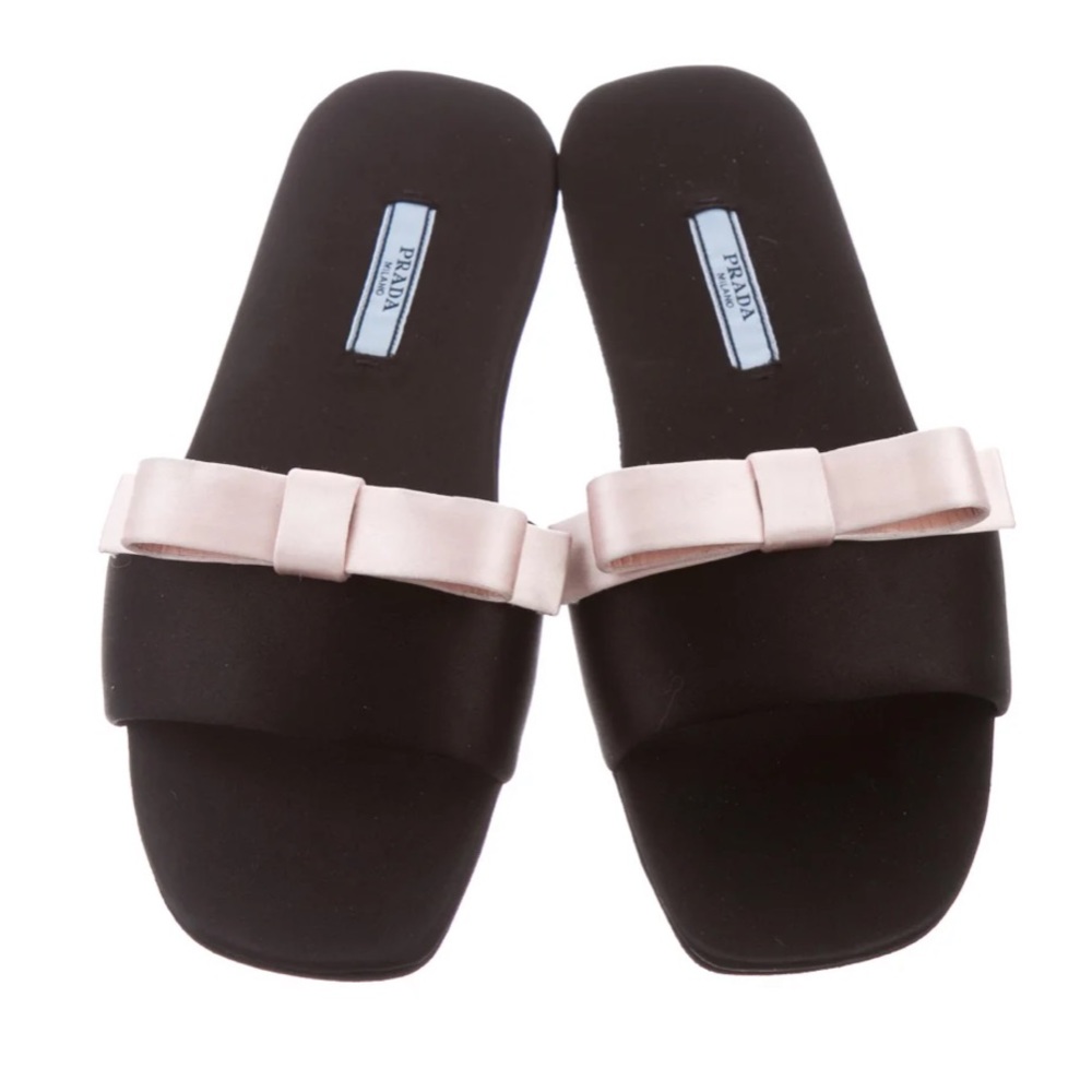 Prada slides sandals flats